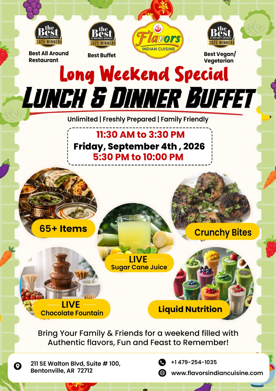 Long Weekend Special Lunch & Dinner Buffet