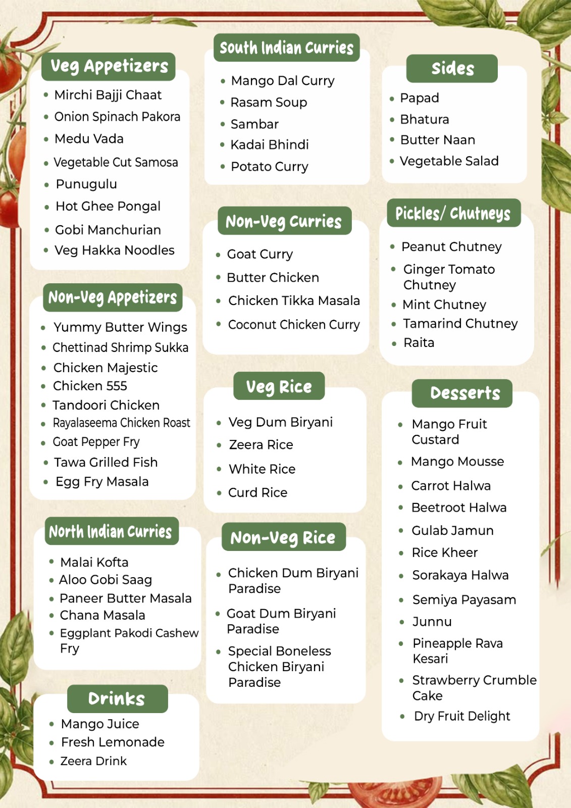 Ganesh Chaturthi Special Lunch Buffet