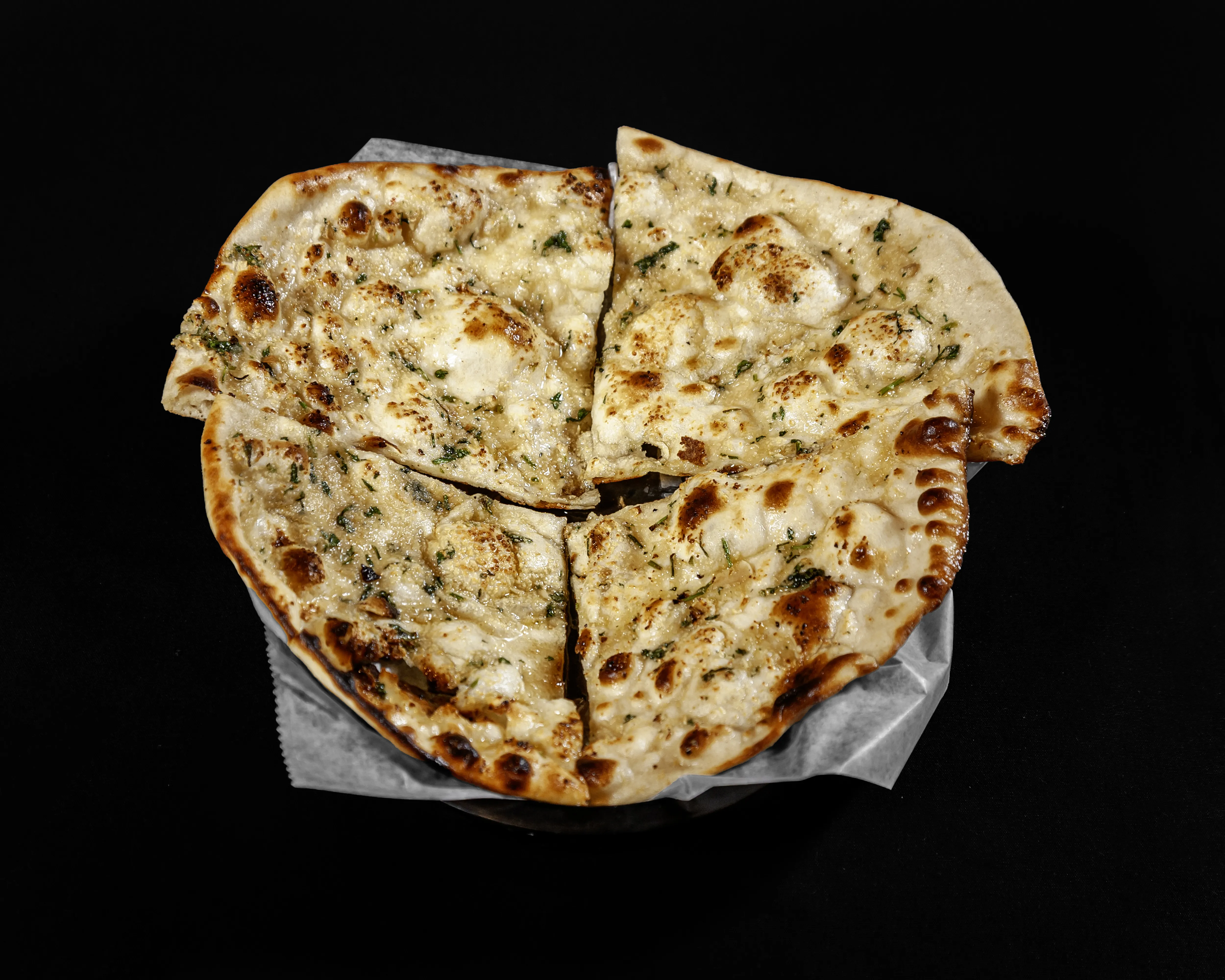 Garlic Naan - Authentic Indian dish at Flavors Indian Cuisine, Bentonville, Arkansas