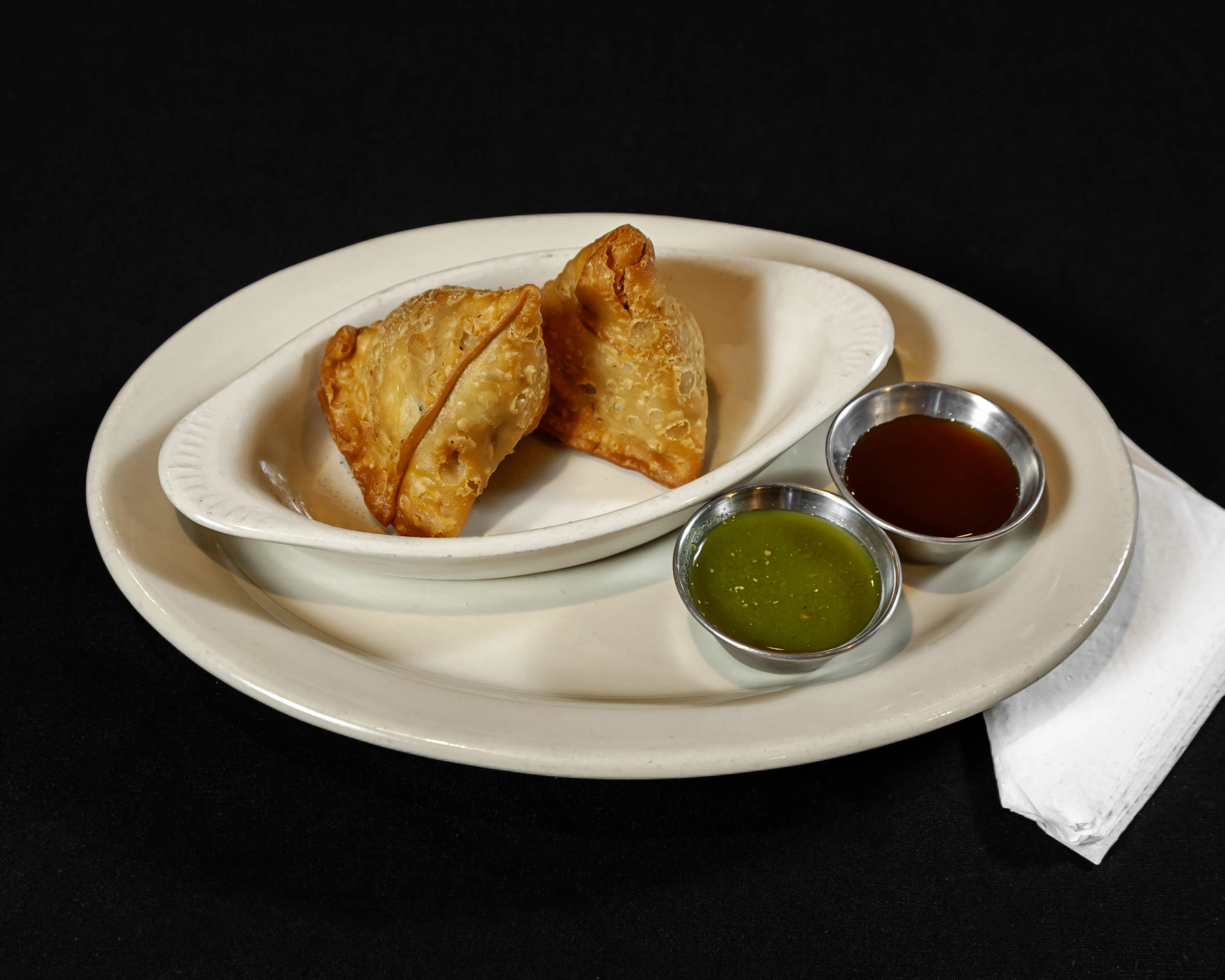 Vegetable Samosa - Authentic Indian dish at Flavors Indian Cuisine, Bentonville, Arkansas