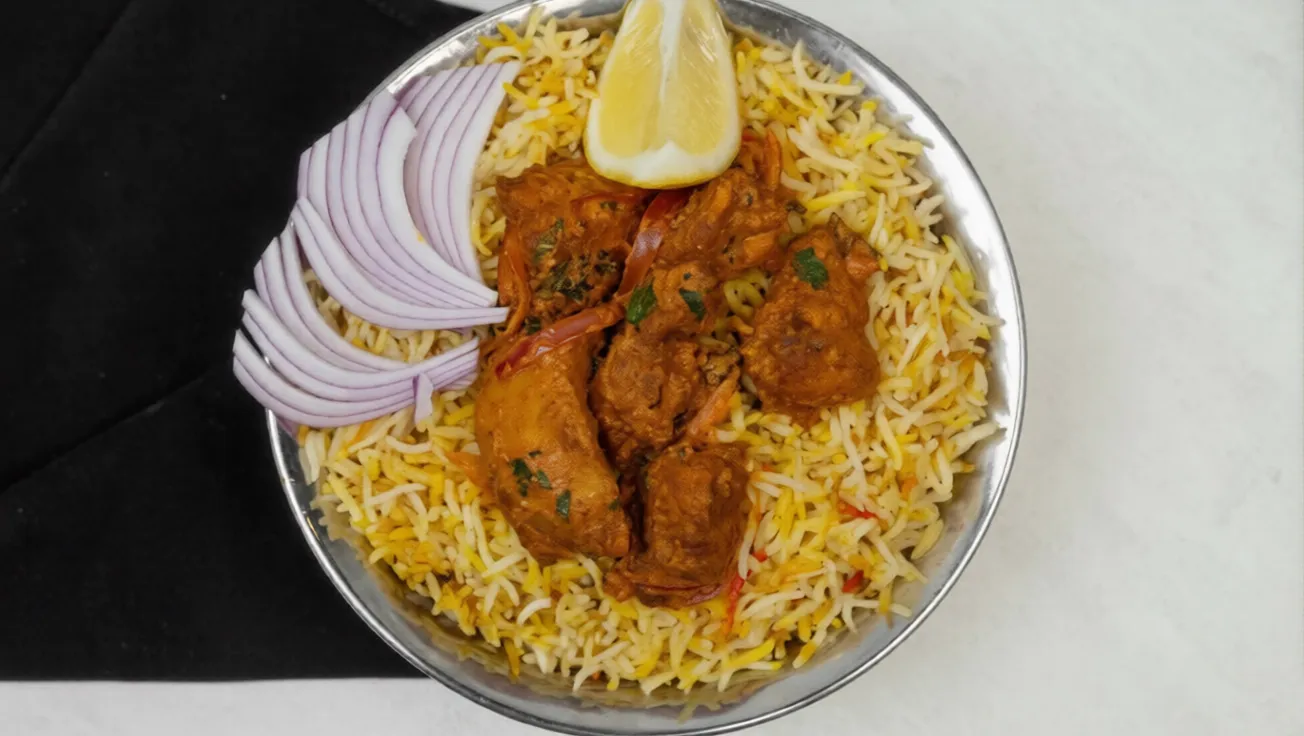 Indian biryani at Flavors Indian Cuisine in Bentonville